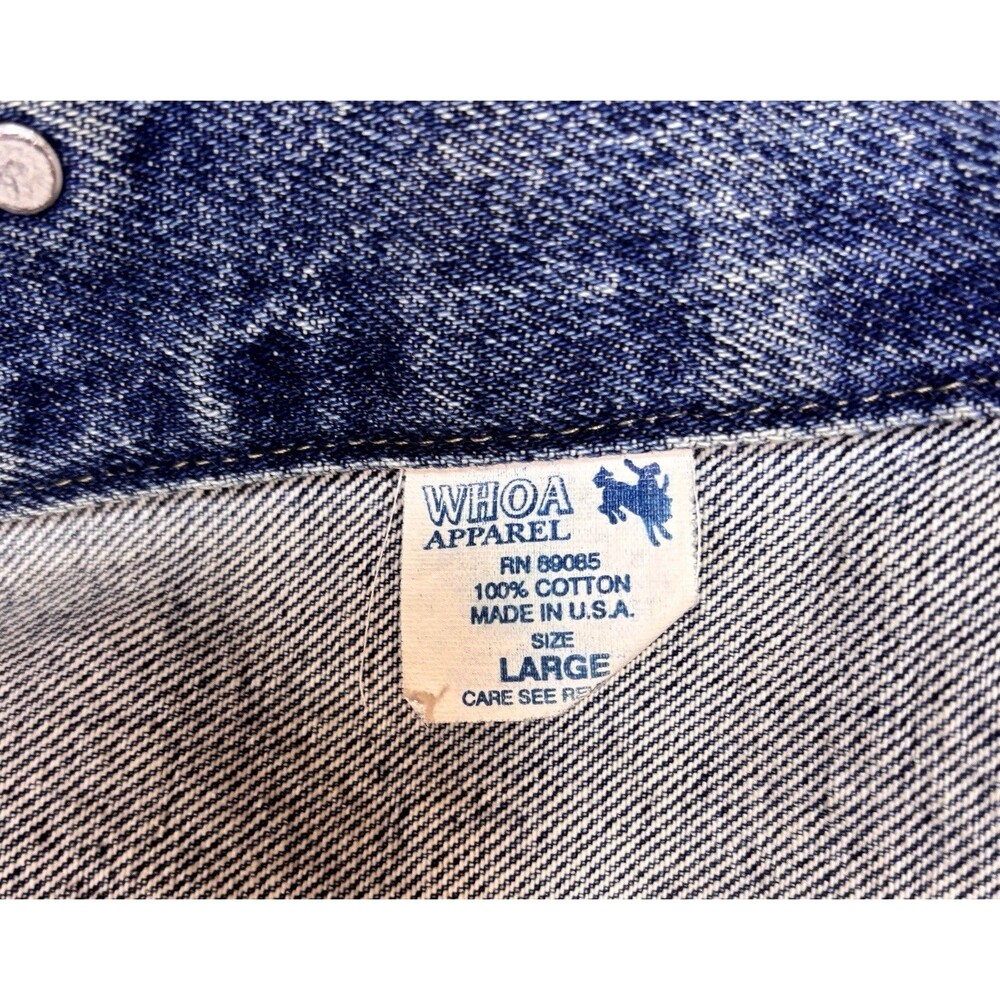 Whoa Apparel Jean Jacket Singer Billy Dean Autographed Tour jacket   Men’s L - Picture 15 of 16